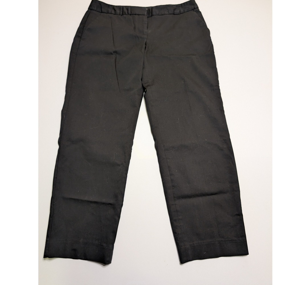 Express‎ Editor Black Straight Leg Dress Pants Womens Size 2 Professional Office